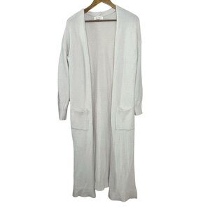 Jessica Simpson Long Cardigan Cozy Sweater Duster Pockets Open Front Womens